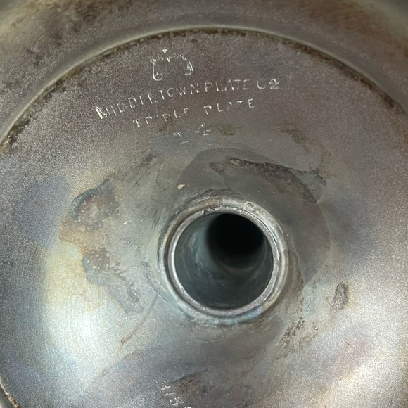 Antique Meriden B Company 5 Piece Condiment Set, Etched Glass, Spoon, 1852-1898 - Picture 11 of 16